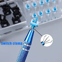 205G0 Keyboard Switches Lube Kit with Switch Opener Keycaps Puller Switch Puller Swith Clamp for Mechanical Keyboard Cherry Mx Switches