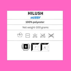 HILUSH Hobby,Wool Yarn dk Acrylic Hand Knitting Yarn Ball (100g/1 Ball),Suitable for Craft amigurumi Shade 001 (Sky Blue)