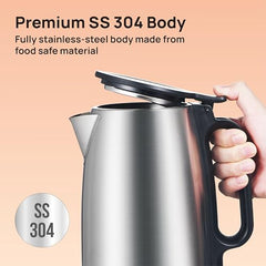 Havells Vesta Electric Kettle | Large 1.7L | 2000 Watts | 360° Cordless Control | Wide Mouth for Easy Use | Triple Safety Protection | Premium SS Body | 1Yr Door Step Warranty by Havells, rust