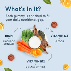 hk vitals Multivitamin Gummies, Orange, 60 Gummies