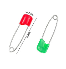 SYGA 12 Pcs Safety Pins Adjustable Pin Women Trousers Pearl Collar Multipurpose Buckle Garment Apparel Accessories - Multi Color
