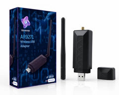 Wavenex AR9271 USB WiFi Adapter 150Mbps 2.4GHz – Kali Linux & Linux Compatible Wireless USB Adapter with Monitor Mode & Packet Injection – High Gain External Antenna for Windows 11/10 PC