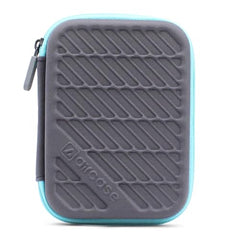 AirCase 2.5 Inch External Hard Drive Case with Shockproof EVA Hardshell & Soft Lining | Travel Organizer Pouch with Mesh Pocket, Zipper Closure for HDD/SSD, Earphones, Cable, Charger & Gadgets(Black)