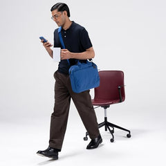 DailyObjects Unisex PET Deep Sea Ambit Messenger Bag (13L) For Office & Daily Use|100% Recycled |Stylish Shoulder Travel Bag |Fit Any Laptop Upto 14 Inch | Adjustable Straps & G-Hook Closure
