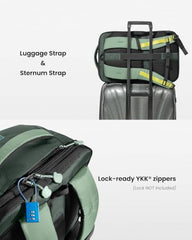 Navigator-T66 Liteway Travel Backpack 43.18 cm(17 Inch)/40L-Olive Green