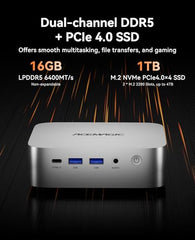 ACEMAGICIAN M1 Mini PC AMD Ryzen 7 6800H 32GB DDR5 1TB PCle SSD Mini Computers (8C/16T, up to 4.7GHz), Windows 11 Pro Radeon 680M 4K Triple Display Desktop Computers 3.2Type-C/LAN 2.5G/BT5.2/WiFi 6