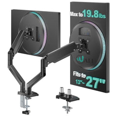 WALI Single Monitor Arm for 13-34 inch Screens (GSMP001N), Black