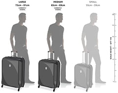 Kamiliant by American Tourister 3 Pc Harrier Edge 8W Set 56 Cm, 68 Cm & 78 Cm - Small, Medium & Large Polypropylene(PP) Hardside 8 Wheels Spinner Luggage Set/Trolley Bag Set (Slate Grey)