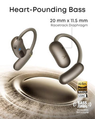 Soundcore AeroFit 2 by Anker Open Ear Earbuds, Open Ear Headphones, Earbuds