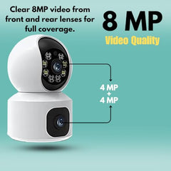 Maizic Smarthome Mini Fox 5MP UHD Wi-Fi Indoor CCTV Camera for Home with Color Night Vision, Motion Tracking, Two Way Talk and Multi Users View