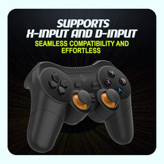 Cosmic Byte Nexus Wireless Controller for PC | Dual Vibration, Sensitive Triggers, Fast Response | Powered by 2 AAA Batteries (Not Included) (Black)