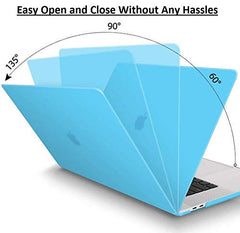 Midkart Matte Hard Shell Plastic Case Cover Compatible with MacBook Pro 13 Inch (Model M2 A2338 / M1 A2338 / A2289 / A2251 / A1706 / A1708 / A2159 / A1989, Release 2023-2016), Smoke Black