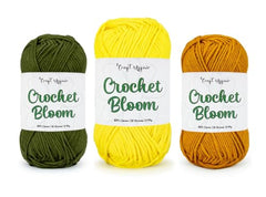Craft Affair | Crochet Bloom Cotton Yarn 8ply (Each Color 2mm, 77Meter, 50Gram) 100% Pure Cotton | for Knitting Yarn | Craft & DIY Project: Grey, Pink, Off White