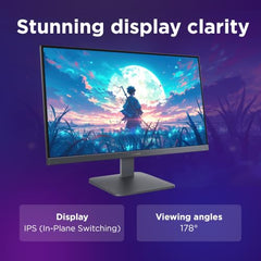 Lenovo LOQ 27Q-10 (Smartchoice) | 27" (68.5cm) QHD (2560x1440) IPS 180Hz Gaming Monitor | 0.5ms, HDR10 Compliance, AMD FreeSync, 99% sRGB, 2xHDMI 2.1 TMDS, 1xDP 1.4| Tilt | Lunar Grey | 68F3GACBIN