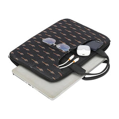Tabelito Laptop Sleeve Bag 13" to 15.6 inch for Women Jute and Vegan Leather Office Everyday Handbags