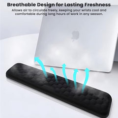TECPHILE Mouse Pad Wrist Support with Massage Design, Ergonomic Dog Paw Mouse Mat, Pain Relief Memory Foam, Anti-Slip PU Base, Cushion Mousepad Wrist Rest for Gaming, Home, Office, Laptop, Computer