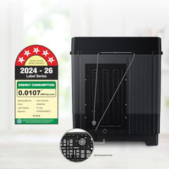 Samsung 9.5 Kg, 5 Star, Semi-Automatic Top Load Washing Machine (WT95A4260GD/TL, Air Turbo Drying, Dark Gray, 5 Year Warranty on Wash Motor)
