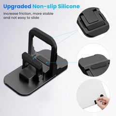 EDNITA ( 2Pcs Mini Laptop Stand for Desk | Portable Metal PC Desk Stand, Aluminium Cooling Pad Mini Clip Compatible with MacBook Apple Laptop, Lenovo, Dell, Hp, Acer & Other Laptops (Black)