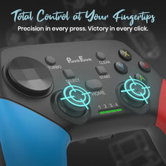 PunnkFunnk Gaming Controller Lite Wireless Bluetooth Gamepad for Android, iOS, PC & Smart TV with Turbo Function, Ergonomic Grip, Rechargeable Battery (X1 Pro Wired)