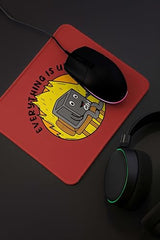 ESSENSI Mouse Pad for Laptop & Desktop | 9x7 Inch Anti-Fray Stitched Edges | Non-Slip Rubber Base | Desk Setup Accessory for Students, Gamers & Professionals (Big Things)