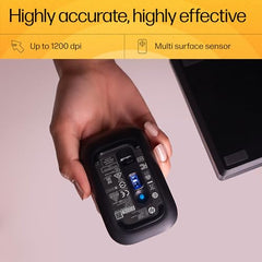 HP Z3700 Wireless Optical Mouse with USB receiver and 2.4GHz Wireless Connection/ 1200DPI / 16 months Long Battery Life /Ambidextrous and Slim Design (Modern Gold)