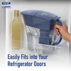 KENT Alkaline Water Filter Pitcher | 3.5 Liters Filtration Pitcher | Balances pH Levels | Blue