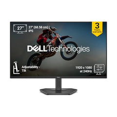 Dell SE2726HG 27" (Smartchoice) FHD Gaming Monitor | 240Hz Fast IPS | 0.5ms Response | AMD FreeSync Premium | HDR10 | 99% sRGB | Eye Comfort Certified | HDMI 2.1 & DP 1.4 Ports | Tilt Stand | Black