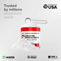 GNC Creatine Monohydrate PRO Performance Powder | 3g, Micronized | 100g | UK's Informed Choice Certified, Unflavoured