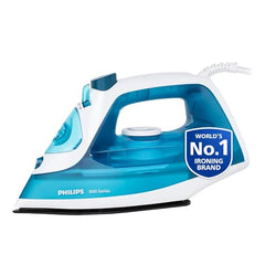 Philips Steam Iron DST0820/20, Blue | 1250W, Powerful 15 gm/min Steam Output, Spray, Multilayer Coated Non stick Soleplate, Quick Heat up