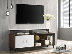 DeckUp Capella Engineered Wood TV Unit (Wotan Oak & White, Matte Finish)