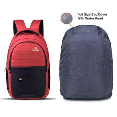Martucci 36L Spacious Lightweight Polyester Laptop Backpack Unisex/College/School/Travel Backpack/Business Bag/Unisex Travel Backpack with Rain Cover (Compatible with upto 17 inch laptop)(Navy Blue)