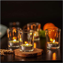 The Purple Tree Rose Gold Mercury Votive Tealight Candle Holders for Diwali and Christmas (Pack of 6) - Corporate Gifts, Home Decor, Decoration - Glass