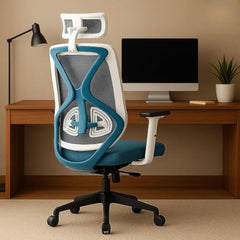 Oakcraft Hurricane Premium Ergonomic Office Chair | Dynamic 2D Lumbar Support | High-Back Executive Chair for Office, Home & Workstation