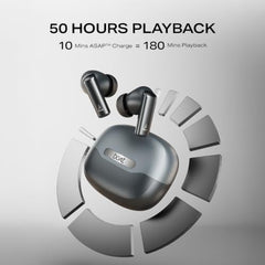 boAt Airdopes Prime 701 ANC, 46dB Hybrid ANC, 50Hr Battery, Real Spatial Audio,Multidevice Connect,App Support, Bluetooth Earbuds, TWS Ear Buds Wireless Earphones with mic (Titanium Blue)