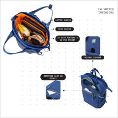 Fieldwrks Switch 26L Convertible Laptop Backpack 15.6 Inch