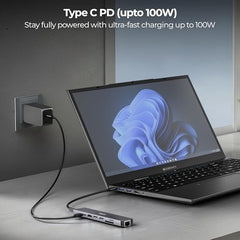 ZEBRONICS 180HB USB HUB, 3 Ports, USB 3.0, Transfer Speeds Upto 5 Gbps, Lightweight Design, Multi OS Compatible, Plug and Play