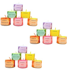Indoblaze Aroma Candles Gift Set | 6 Fragrances Aroma Candle | Scented Candles Set | Perfect for Gifting (Pack of 12)