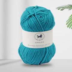 Nestnhaven Acrowools Graze Hand Knitting and Crochet Yarn. Pack of 1 Ball - 100gms. Shade no - NNHG001 (Berry Purple)
