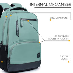 HOT SHOT Large 32 L Laptop Backpack HOTSHOT BAGS VINTAGE FAUX LEATHER|LAPTOP BAG|MEN & WOMEN|OFFICE BACKPACK|COLLEGE BACKPACK