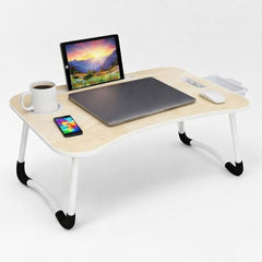 GoRogue Stud Foldable Wooden Mini Lapdesk for Couch, Sofa Bed, Study Tray Table Stand for Writing (Walnut), 40 Centimeters