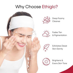 Ethiglo Deep Cleansing Facial Foam Face Wash for Healthy, Soft and Smooth Skin | Removes Dirt, Impurities and Excess Oil | Suitable for normal to oily and acne prone skin | Pack of 5 (70g)