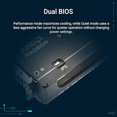 ASUS Prime Radeon RX 9060 XT 16GB GDDR6 OC Edition Graphics Card (PCIe 5.0, HDMI/DP 2.1, 2.5-Slot Design, axial-tech Fans, Dual Ball Fan Bearings, Dual BIOS, GPU Guard)