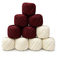 Crochet Cotton Thread Yarn Combo, 10 Rolls for Knitting, Crochet, Embroidery and Craft Making, Soft Decorative Thread for Handmade DIY Projects, Yellow & Green
