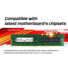 Kingston Technology 8GB 1600MHz DDR3L Non-ECC CL11 DIMM 1.35V Desktop Memory KVR16LN11/8,Green