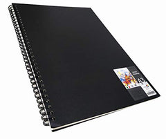 Brustro Artists Sketch Book Wiro Bound, A5 Size (5.8x8.3 inches), Landscape, 116 Pages, 160 GSM (Acid Free) | Ideal for Sketching,Shading,Drawing with Pencil,Charcoal,Graphite