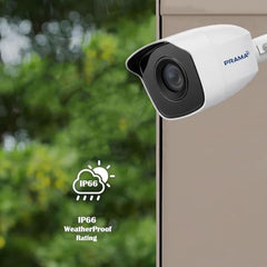 PRAMA PT-HTD70FOE-LPFS 2MP Ranginview Audio Fixed Turret Dome Camera, Built-in Microphone,1920 × 1080 Resolution, up to 20 Meters of IR Distance and 20 Meters of White Light Distance.
