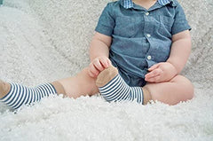 MOMISY 5 Pairs Tube Socks for children Toddlers Infant Baby Girl Boys (Navy, 0 year to 1 year)