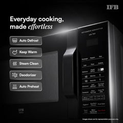 IFB 30L Convection Microwave Oven with 360 Degree Motorized Rotisserie 101 Auto Cook Menus (30BRC2, Black, Auto Defrost, Grill Mode, Combi-Cook Modes, 10 Power Levels)