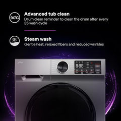 Godrej 9 Kg 5 Star with 5 Years Comprehensive Warranty, Steam Wash, Digi Inverter Motor, 1400 RPM Spin Motor, Fully Automatic Front Load Washing Machine (WFEON ZUS 9014 5.0 IDCRM GLWH, Glacial White)