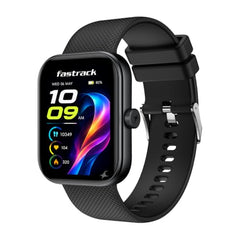 Fastrack Revoltt S1 with 1.83” TFT 2.5D Sqaure Display with Singlesync BT Calling, Heart Rate, SpO2 & Sleep Tracking,IP68,Nitro Fast Charging,Upto 5 Days Battery- Smart Watch for Man and Woman-Wine